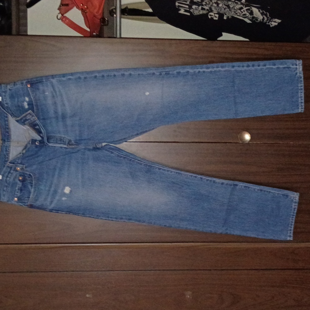 Levi's Strauss 501 Women's Blue Jeans Vintage Slight Distressed 1990s